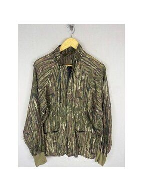 Spartan Realtree Camo Light Jacket Mens M Full Zip Hunting Made in USA Vintage